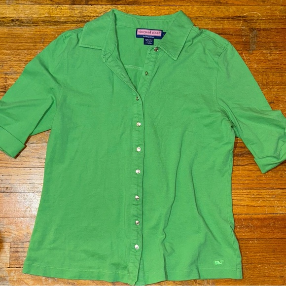 Vineyard Vines Tops - Vineyard Vines Women's Bright Green Button-Down Shirt